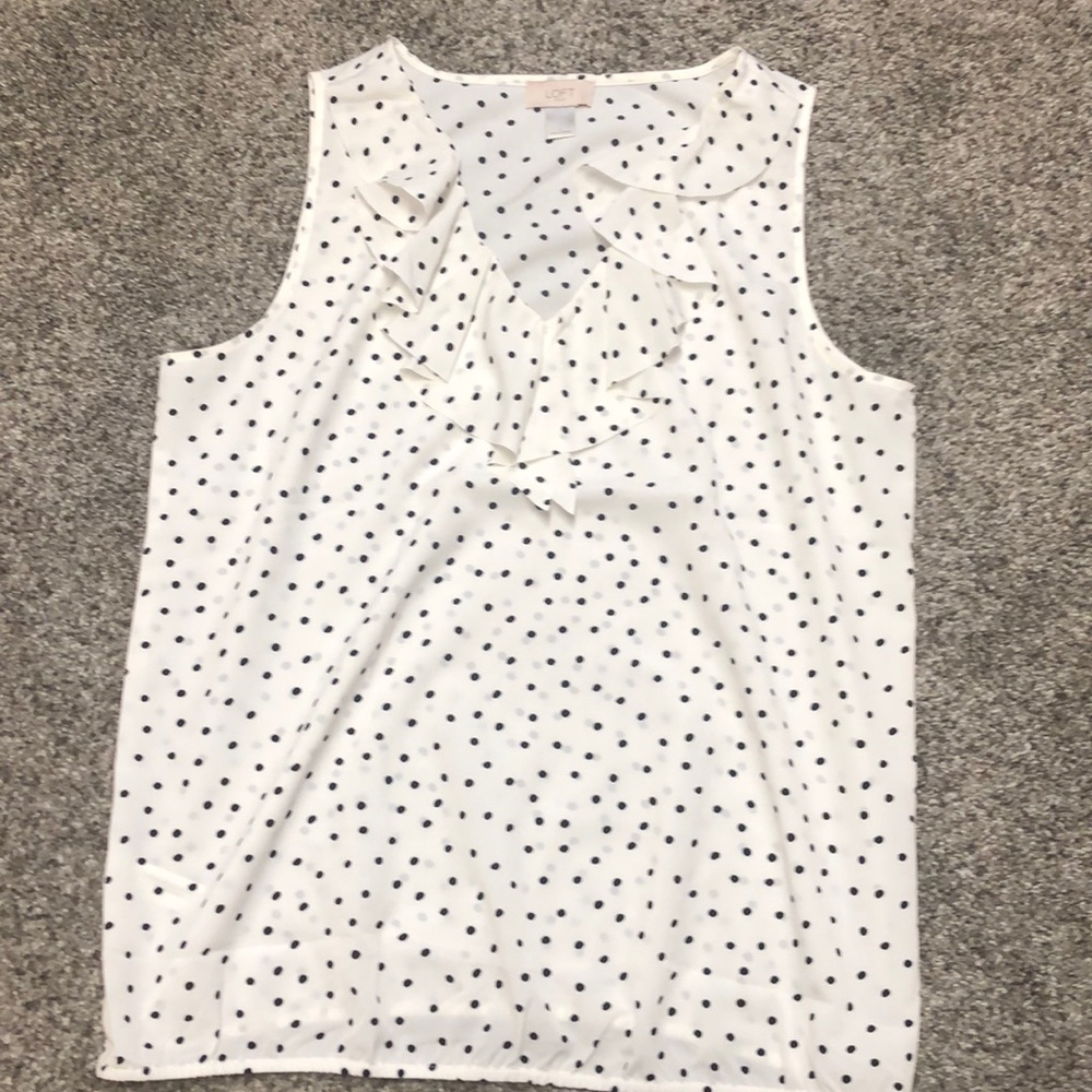 Loft polka dot tank